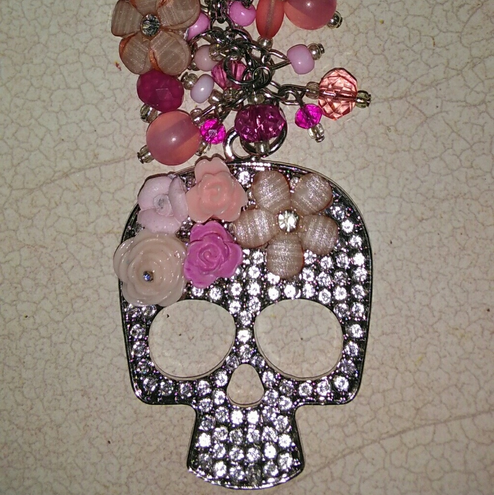 Handmade Sugar Skull Handbag Charm
